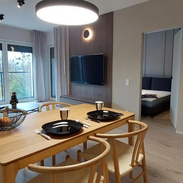 Viesnīca Luxurious Vanilla Apartment, self check-in 24h, free parking, air-conditioning Poznaņā