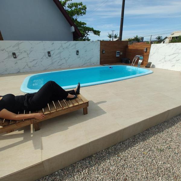 Casa com piscina, 3 quartos na praia da Pinheira - Foto 4