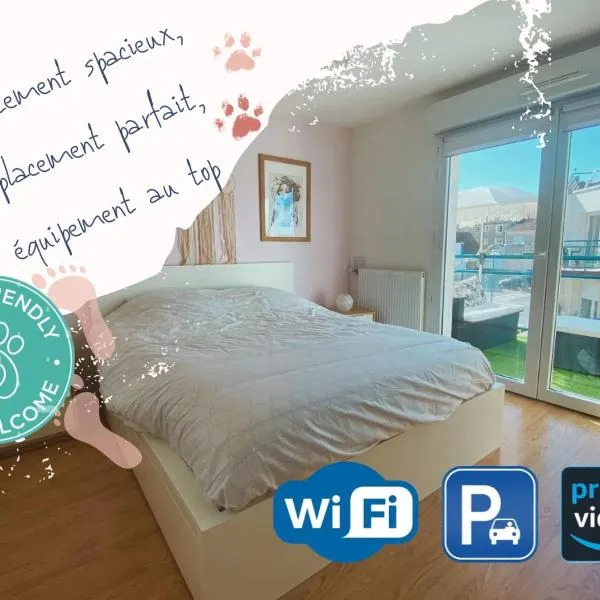 Fl’Heurt de Mer appartement au pied de la plage, vue mer, hotel in Le Portel