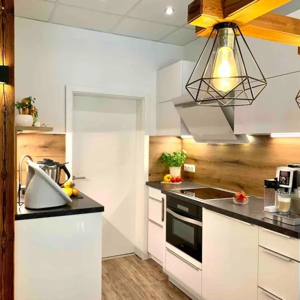 FeWo im Chalet Style mit Kamin und Wärmekabine, hotel a Geyer