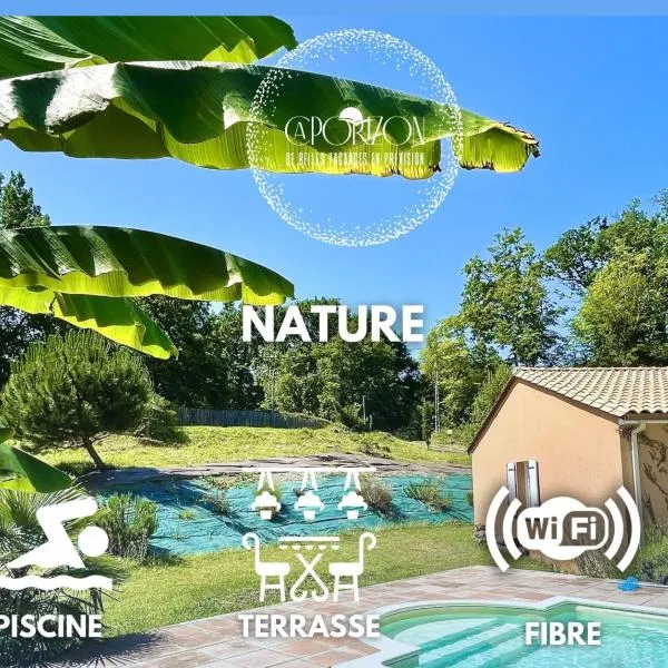Caporizon - Villa Puy d'Aiguillon- Piscine - 6 personnes, hotel v destinaci Les Pies