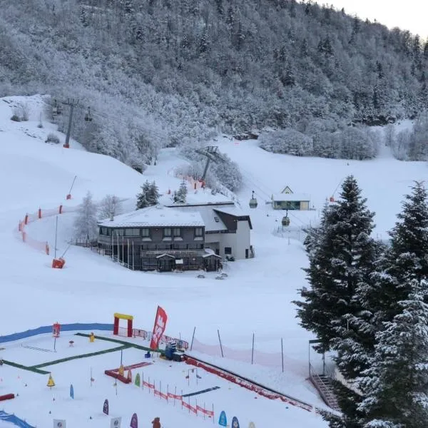 Le Skidoux 2*, au pied des pistes, vue montagne, hotel in Gourette