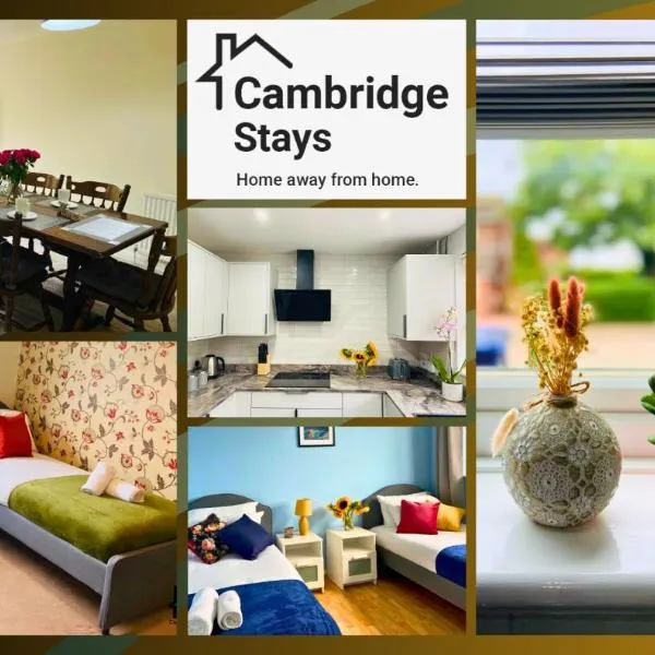 Cambridge Stays 3BR House-Garden-Free Parking-15 min to centre-5 min to motorway, hotel in Cambridge