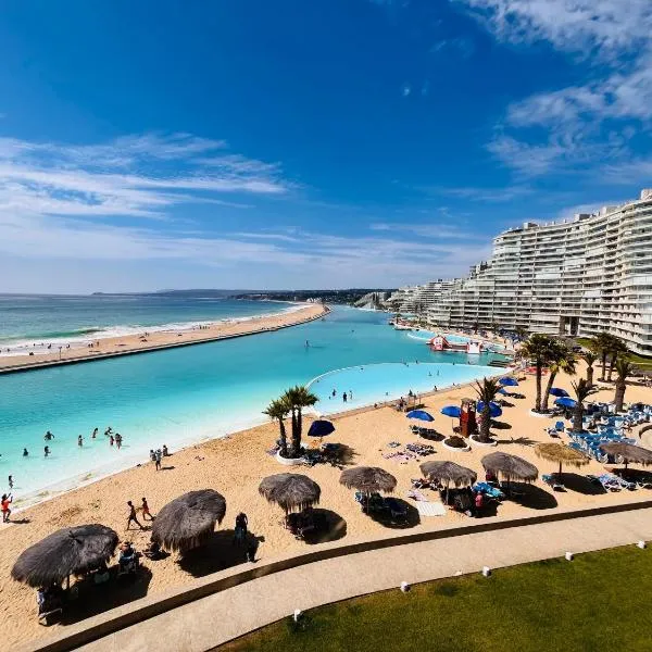 Hermoso departamento San Alfonso del Mar, hotel ad Algarrobo