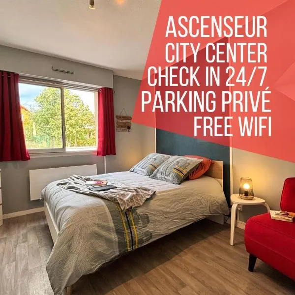 Ô repos - Studio - Parking - 1 lit - 2 pers, hotel in Châtel-Guyon