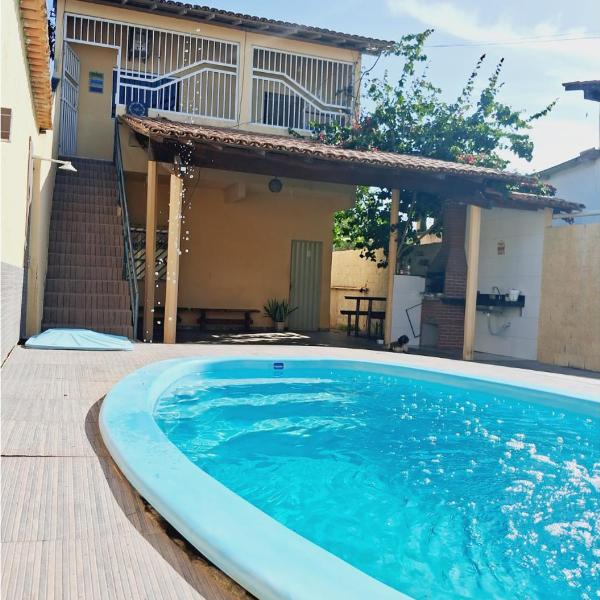 Casa com Piscina para 10 Pessoas - 3 Suites com Ar condicionado