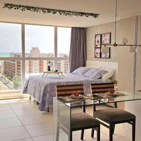 Flat Charmoso com Vista Panorâmica do Mar - Ponta de Campina, hotel in Cabedelo