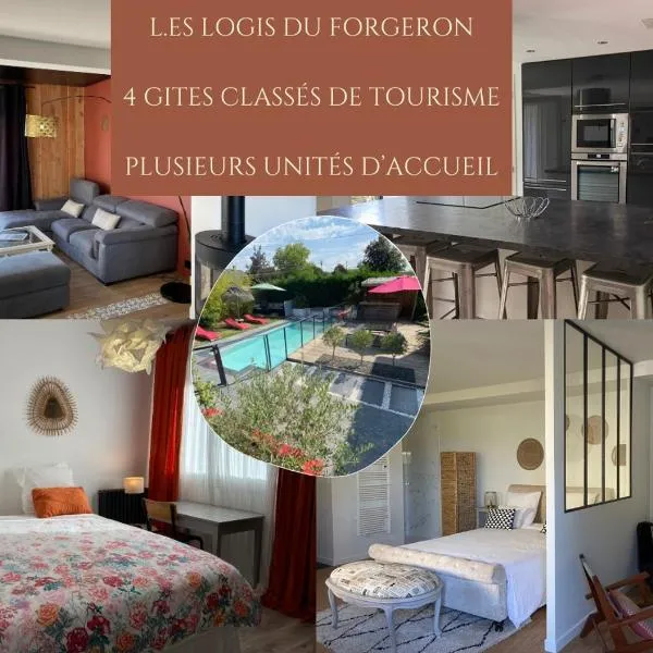 Les logis du forgeron, Gites de groupe entre Loire & vignes, hotel v destinácii Saint-Jean-des-Mauvrets