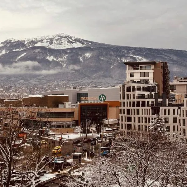 Spacious apartment with a Mountain view, big balcony and parking, hotel v Sofii