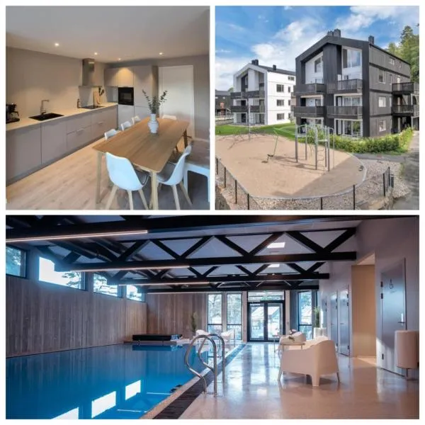 Ferieleilighet i Søgne med innendørs basseng, hotel Kristiansandban