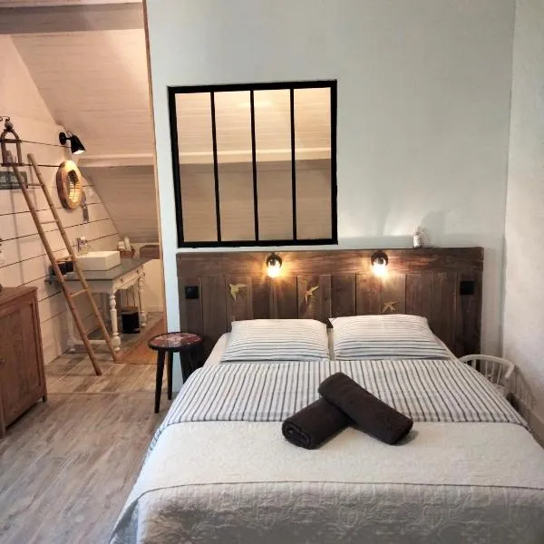 Chambre Telma 2 pers avec piscine "Mon lit au pré" Couples ou Femmes seulement, hotel v destinaci Pontours