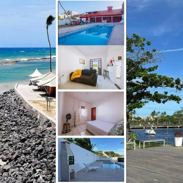 Casa a 950 m da Praia de Jauá - Espaçosa e Aconchegante!，位于卡马萨里的酒店