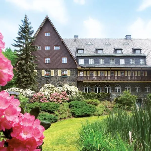 Romantik Hotel Jagdhaus Waldidyll, hotel in Lößnitz