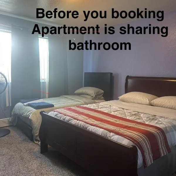 Apartment sharing bathroom 2, hotel v destinaci Anchorage