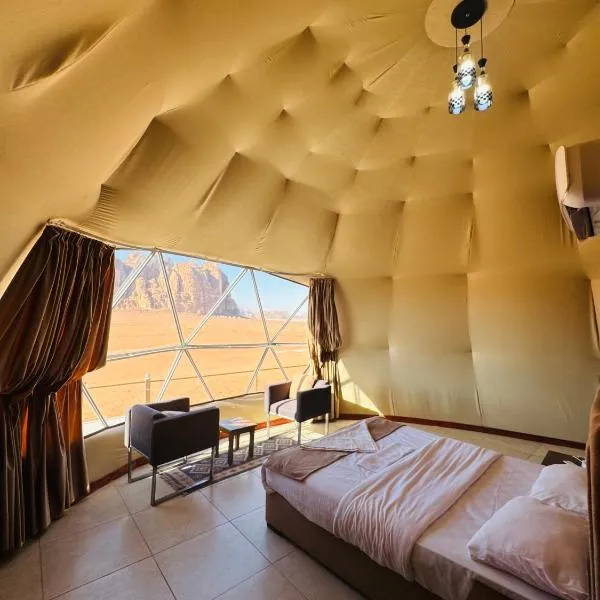 Rum moonlight luxury camp, hotel v destinaci Wadi Rum