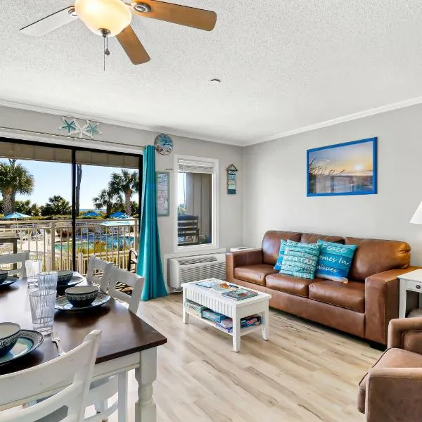 Ocean Dunes Villas #111, Beach Condo in Coligny Beach, 43 S Forest Beach Dr, Hilton Head SC, Oceanfront condo, Heated Pool, By Vacation Rental HHI, hotel v destinaci Hilton Head Island