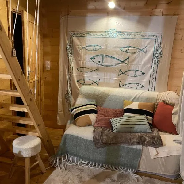 Maison en bois 1 chambre 4 couchages type tiny house, hotel in Granville