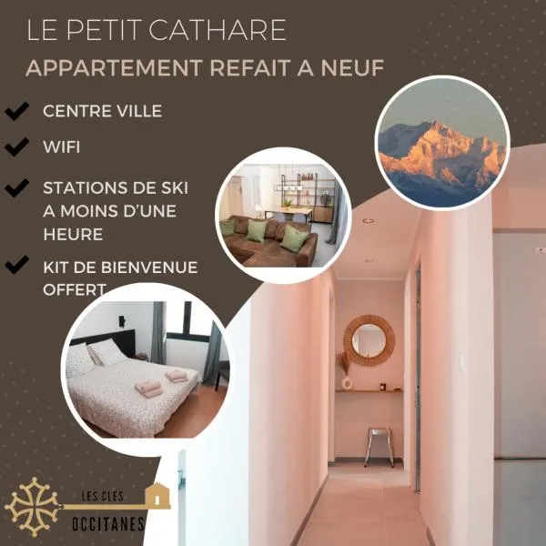 Centre ville Le petit Cathare refait à neuf, hotel v destinácii Quillan