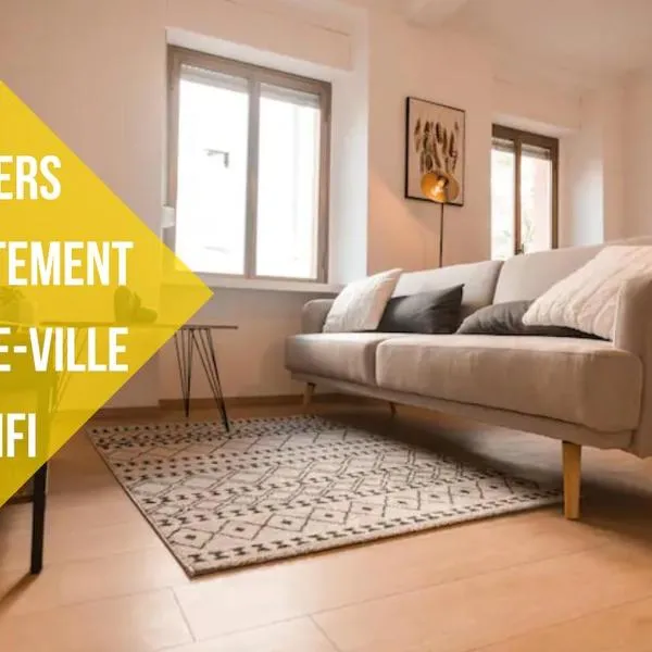Spacious Modern Paisible Mulhouse near train station, hotel in Mulhouse