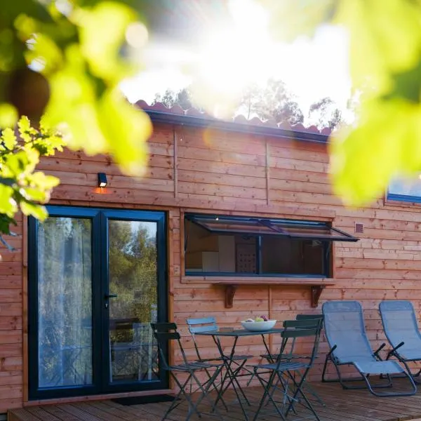 Cozy Tiny House with River View near Sistelo, hotel v destinaci Sabadim
