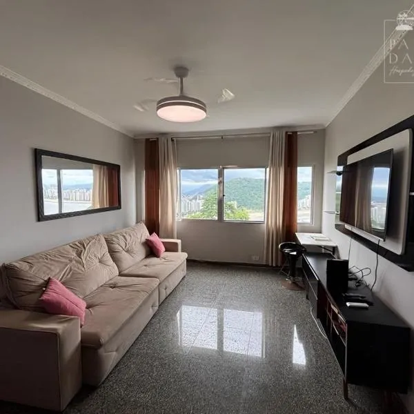 Apto 1 quarto, Ar Cond, Vaga e Vista Panorâmica, hotel in São Vicente
