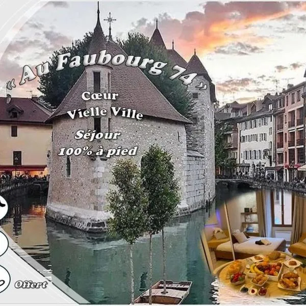 Au Faubourg -Old City - Lake & Canal 1 min, hotel v Annecy
