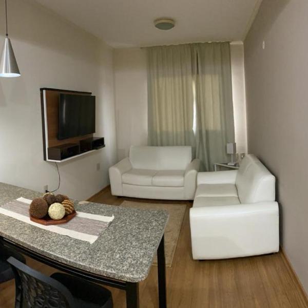 Apto para CASAL com bela VISTA, 2 camas de Solteiro, COZINHA COMPLETA, PISCINA, SAUNA, PORTARIA 24h e GARAGEM - Foto 2