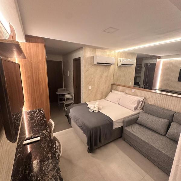 Flat com varanda e VISTA PARA O MAR em Porto de Galinhas a 50 metros da areia- Com opção de café da manhã e próximo ao Centro - Foto 2