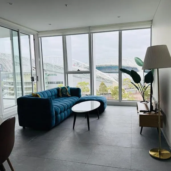Olympic Park Gem 2 bedroom condo-Parking, Pool Gym 10, hotel v destinaci Sydney