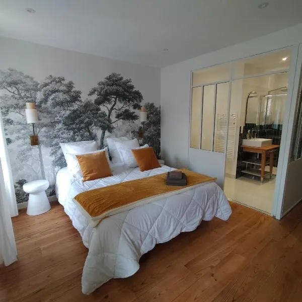 chambres d'hôtes numéro 2 Le Bedat côté jardin, hotel em Labatut