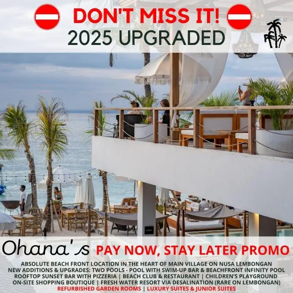 Ohana's Beachfront Resort & Beach Club, hotel in Nusa Lembongan