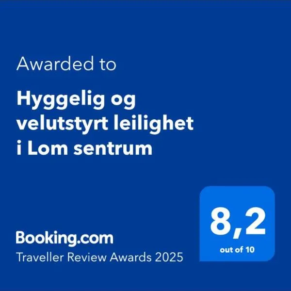 Hyggelig og velutstyrt leilighet i Lom sentrum, hotel din Lom