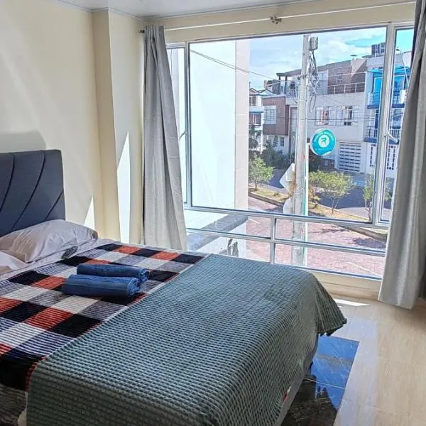 apartamento cerca CC Viva, Unicentro, UPTC Tunja、トゥンハのホテル