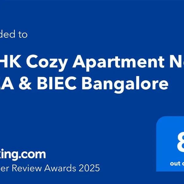2BHK Cozy Apartment Near IKEA & BIEC Bangalore, hotel v destinaci Bengalúr
