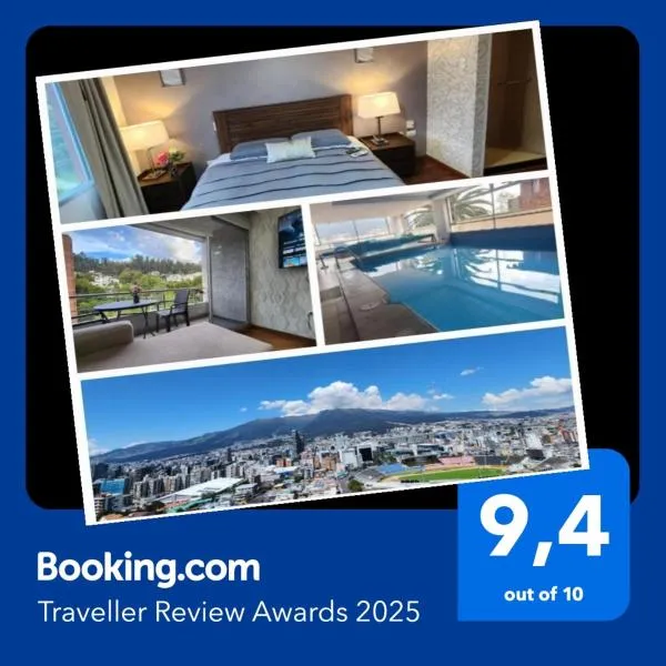 600 Excelente Vista panoramica,piscina,sauna,seguridad 24h,acojedor,confortable,Excellent panoramic view, swimming pool, private security 24h comfortable and cozy, hotel in Quito