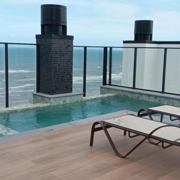 Novo apart 2d com piscina 1 quadra mar - Foto 4