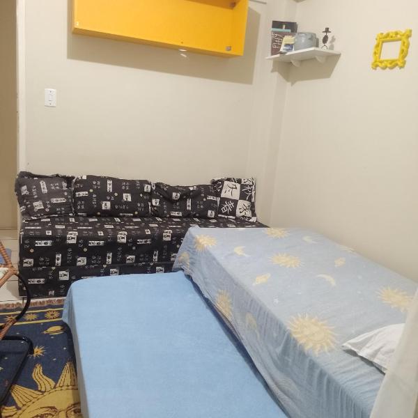 Quarto cama Casal, Vista para o mar, próximo a FMO, Centro Histórico, shopping Patteo - ventilador