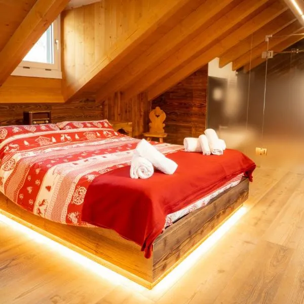 Mansarda Vale e Schena con vasca idromassaggio 4 posti letto a Cortina d'Ampezzo、サン・ヴィート・ディ・カドーレのホテル