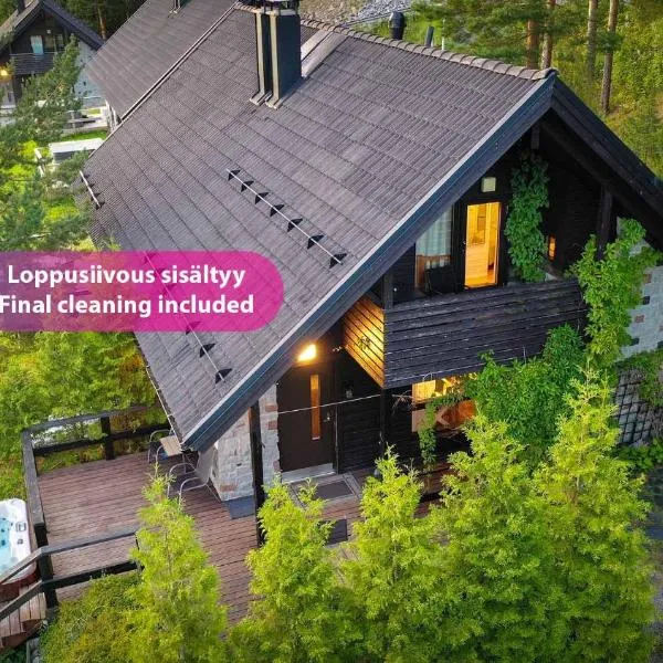 Villa Alppihimos - 6 henkilölle, Keski-Himos, 45m² + 33m², hotel in Jämsä
