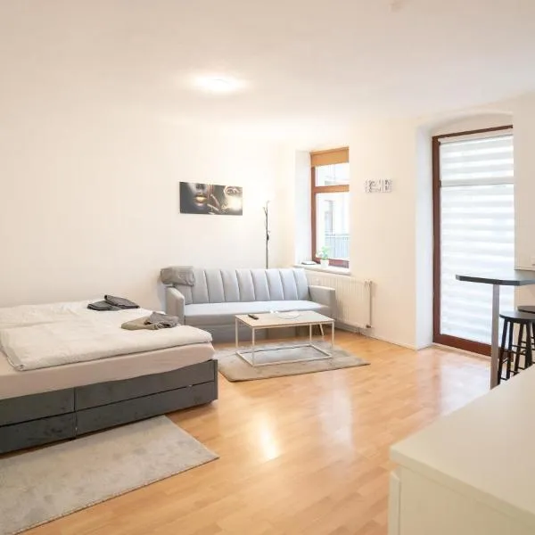 Helles Apartment nähe Uni-Klinik mit Super Lage - W-Lan - Balkon in den Innenhof, hotel in Magdeburg
