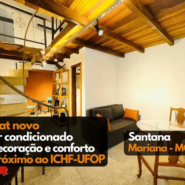 Lindo Flat3 ar condicionado próx ICHF-UFOP Mariana MG, hotel in Mariana