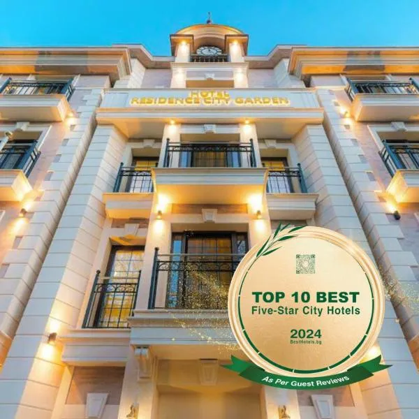 Residence City Garden - Certificate of Excellence Top 10 BEST Five-Stars City Hotels for 2024 awarded by HTIF, hotel in Plovdiv