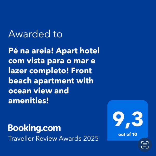Pé na areia! Apart hotel com vista para o mar e lazer completo! Front beach apartment with ocean view and amenities! - Foto 3
