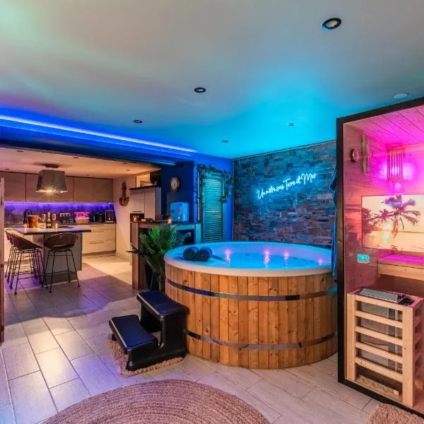 Un metre sous Terre & Mer SPA - Wellness - Loveroom, hotel v destinaci Herrlisheim