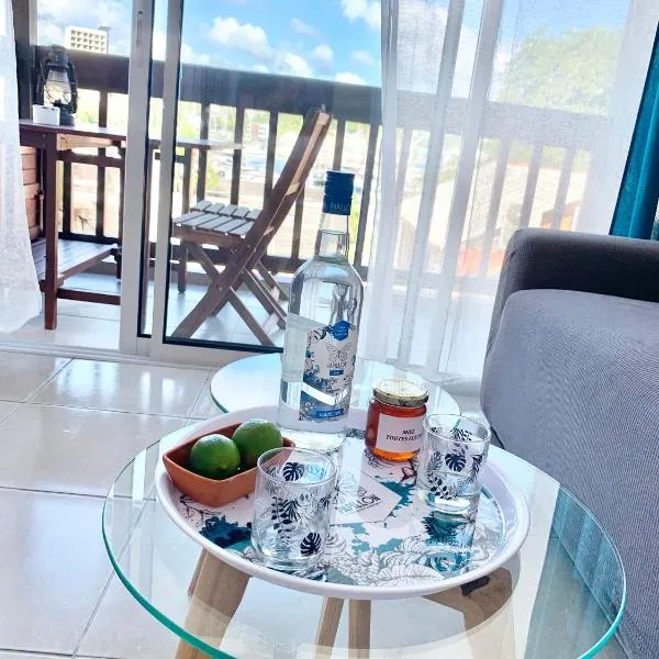 Vue mer sur la Marina, Le Juliana, hôtel à Pointe-à-Pitre