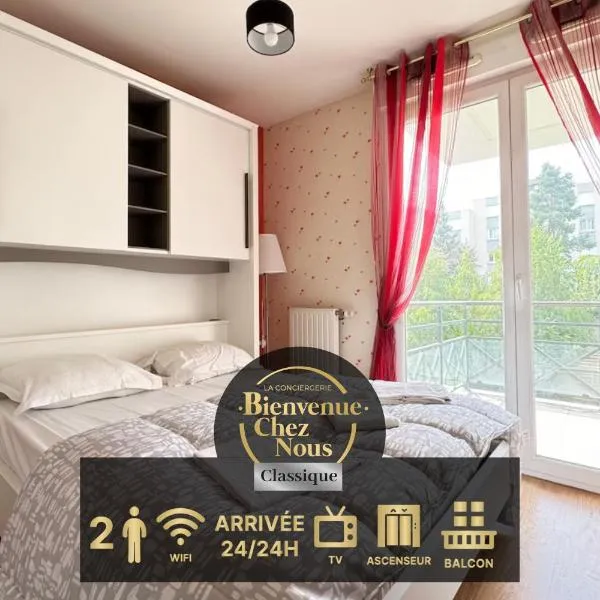 Bel appartement spacieux 2 pers avec Balcon - Thermale 3 – hotel w mieście Chamalières