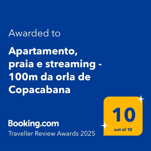 Apartamento, praia e streaming - 100m da orla de Copacabana - Foto 2