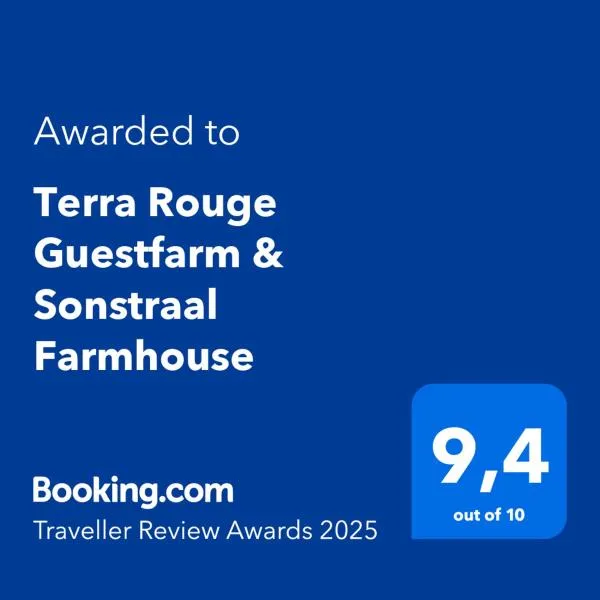 Terra Rouge Guestfarm & Sonstraal Farmhouse, hotel v destinaci Koës