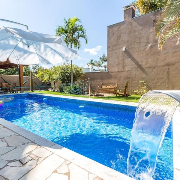 Atibaia com piscina, churrasqueira, sinuca, pingpong
