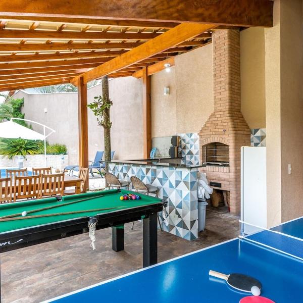 Atibaia com piscina, churrasqueira, sinuca, pingpong - Foto 3